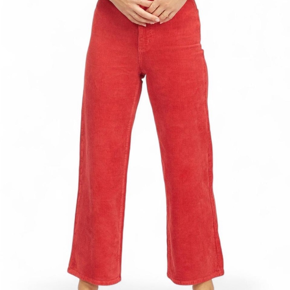 Wrangler x Billabong Red Wide Leg Pants